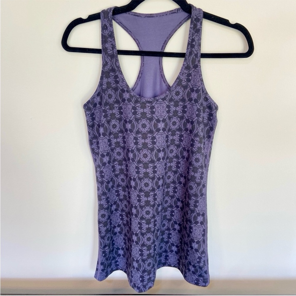 Lululemon Cool Racerback Tank Nightfall purple black